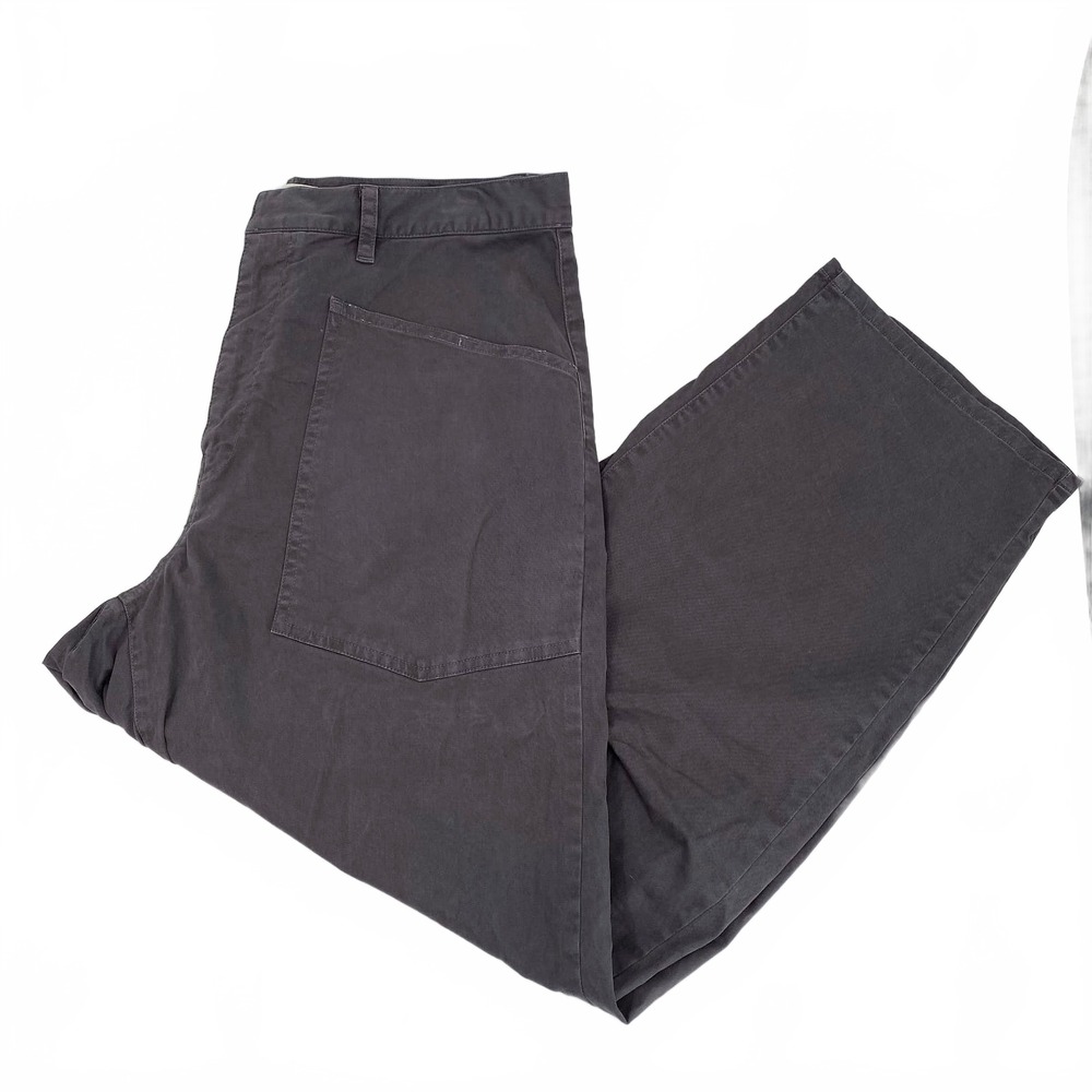 Nili Lotan Gray Cotton Blend Barrel Leg Ankle Pants | Women’s Regular 10